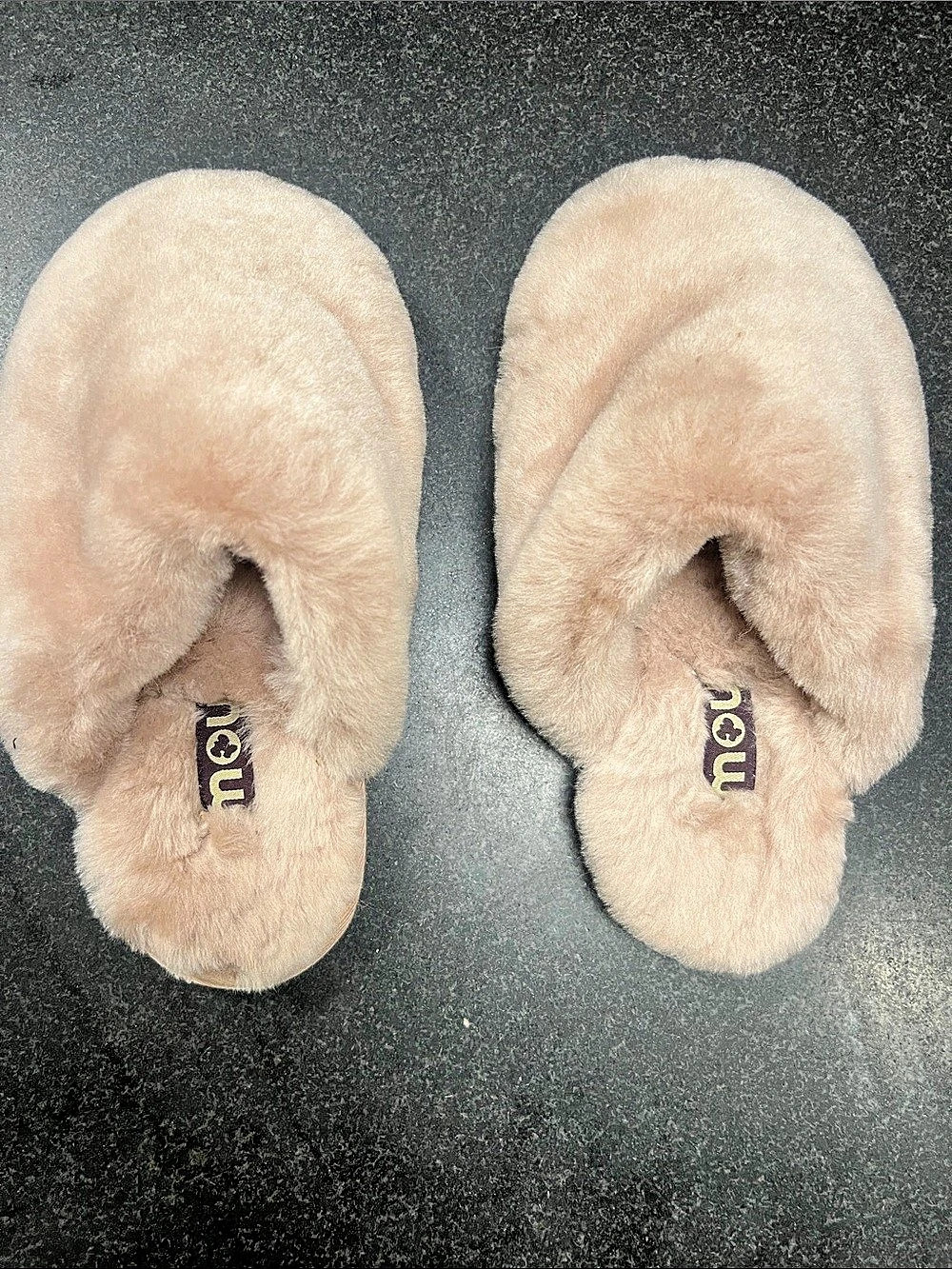 UGG Pink Fleece Slippers